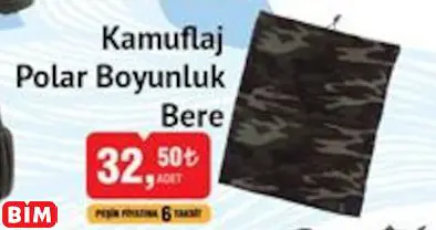 KAMUFLAJ POLAR BOYUNLUK BERE KAMUFLAJ POLAR BOYUNLUK BERE